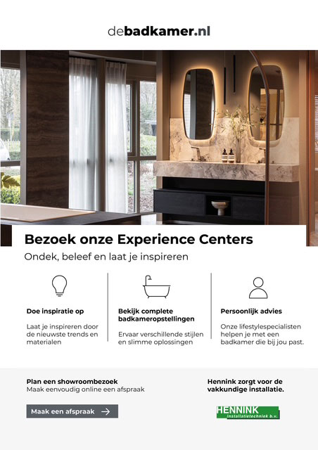 Kiezen van een nieuwe badkamer | Hennink Installatietechniek b.v.
